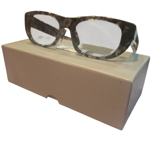 THOM BROWNE Woman Stylish TB417 Tortoise Shell Rectangular 